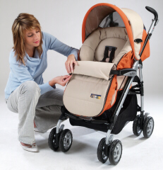 de bekleding van de Portenfant of de Navetta op de Pliko buggy